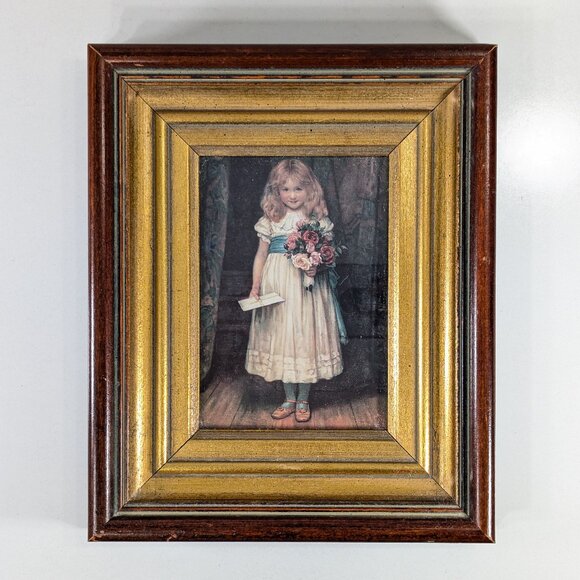 The Love Letter by Charles Trevor Garland 8x10 Vintage Framed print - Picture 1 of 6